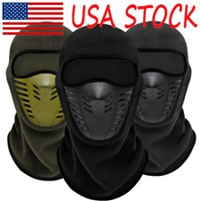Winter Ski Full Face Mask Balaclava Windproof Fleece Neck Warm Hat for Men Women
