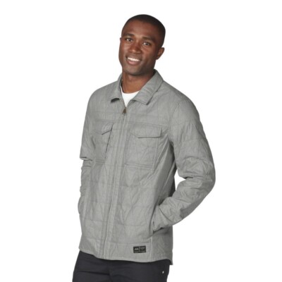 Oakley Nomad Quilted Shacket Jacket Mens 2XL XXL Golf Surf Hydrofree Coat Grey