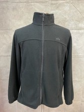 Men's Black Fleece Full Zip Jacket Size S Small