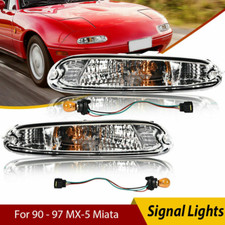 Fit For 1990 - 1997 Mx-5 Miata Clear Front Bumper Signal Lights Pair Wbulbs Usa