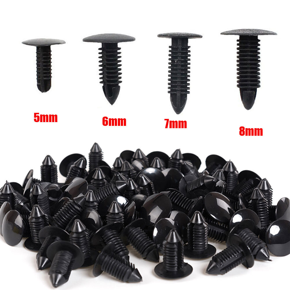40x Car Body Push Pin Rivet Panel Fastener Trim Clip Mouldings Accessories 5-8mm