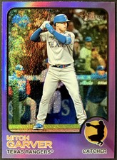 2022 Topps Heritage High Number MITCH GARVER *Hot Box Purple Refractor!*