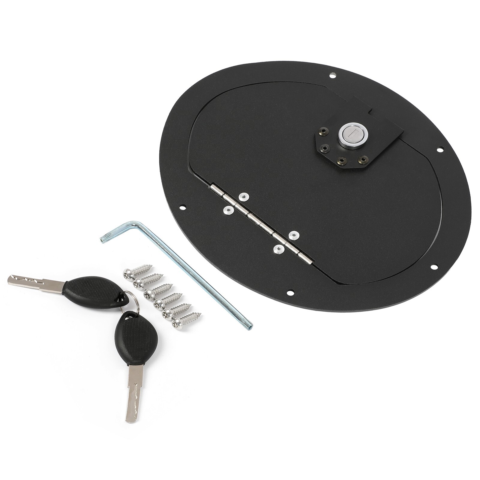 HECASA Black Powder Coated Locking Fuel Door Fit HMMWV Any Model