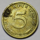 Germany 1936 G 5 Reichspfennig, KM#91, XF Details - Rare Key Date. — photo 2