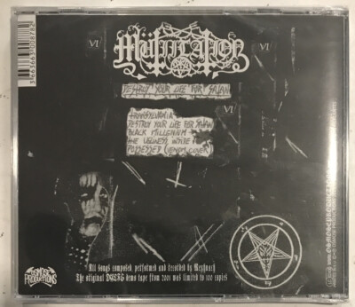 Mütiilation – Destroy Your Life For Satan CD 2022 Osmose–OPMCD666