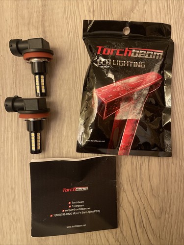 Authentic Torchbeam H11 LED Fog Light Bulbs Xenon 50k Hours Life (Open Box )