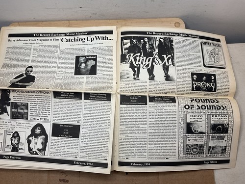 February 1994 - The Record Exchange MUSIC MONITOR Newspaper Rare Charlotte Nc B1 - Picture 9 of 12
