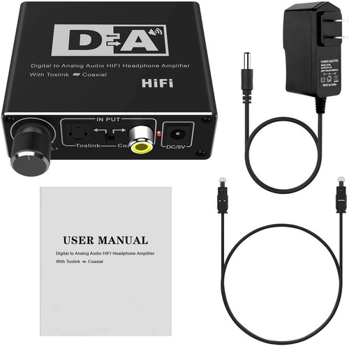 Convertidor de audio digital a analógico de 192 kHz DAC Digital SPDIF coaxial Toslink - Imagen 7 de 7