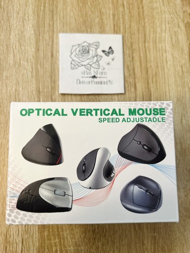 DPI Black Ergonomic Wireless USB Rechargeable 2.4G Vertical Mouse - NEW - Picture 2 of 9