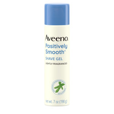 Aveeno Positively Smooth Moisturizing Shaving Cream, Shave Gel with Aloe, 7 Oz