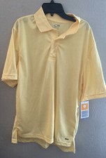 CHAMPION POLYESTER Button Polo Shirt Top Short Sleeve Medium