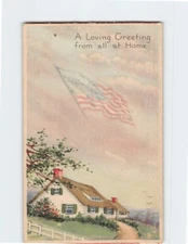 Postcard A Loving Greeting from all at Home USA