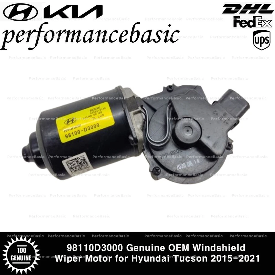 98110D3000 Motor limpiaparabrisas genuino OEM para Hyundai Tucson 2015-2021 Foto 2 de 2