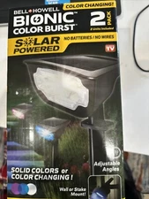 Bell+Howell Bionic Color Burst 2 Pack Solar Lights NEW IN BOX