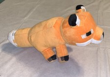 Minecraft Mojang Fox Stuffed Plush 12" Excellent, 3 Tone Feet, 2021