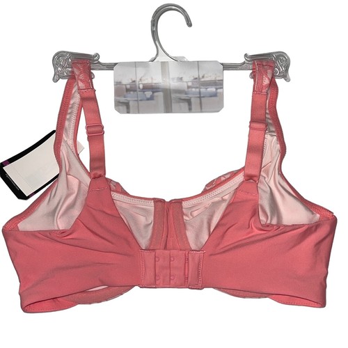 Olga Bra Underwire Minimizer Lace Sheer Leaves Lightweight Full Coverage 35519 - Picture 9 of 84