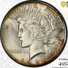 1926 Toned UNC Detail PCGS Peace Dollar Trueview Gold Shield