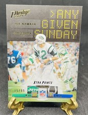 Joe Namath Any Given Sunday 2021 Panini Prestige Xtra Points Gold #AGS-JN 85/99