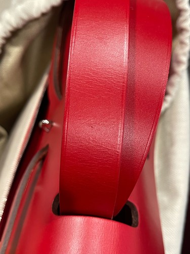 HERMES Red Berline Toile & Vache Hunter Leather HERBAG ZIP 39 Bag PHW - 第 19/21 張圖片