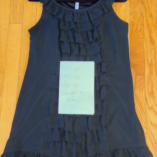 Xhilaration Sleeveless Black Lace Lined Opaque Shift Sheath Dress Size Large - Picture 19 of 20