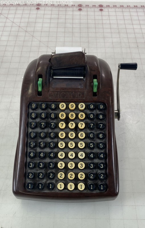 Vintage Victor Adding Machine w/ Bakelite Body