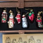 Thomas Pacconi Classics 2004 Collection Santa Ornament Set 12 w/ Wood Box — photo 4