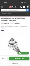 Forge Atmospheric Blow Off Valve Spacer -polished