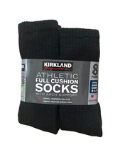 KIRKLAND Signature Men's Athletic Full Cushion Socks, Men's Size: 8-12, 8 pairs