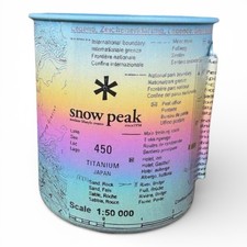 Snow Peak 450ml Titanium Mug   Custom Color Finish Lightweight Japan