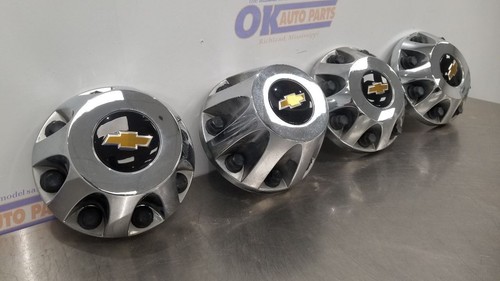 23 CHEVY SILVERADO 3500 WHEEL RIM CENTER CAP SET FRONT AND REAR - Picture 6 of 12