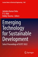 Emerging Technology For Sustainable Development Select Proceedings Of Egtet 2022