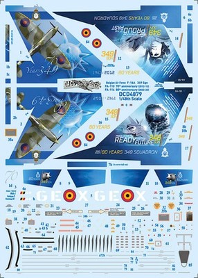 Daco Products DCD4879 1:48 General-Dynamics F-16A MLU Fighting Falcon 349Sqn 70