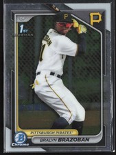 Bralyn Brazoban 2024 Bowman Chrome Prospects #BCP-224 Pittsburgh Pirates