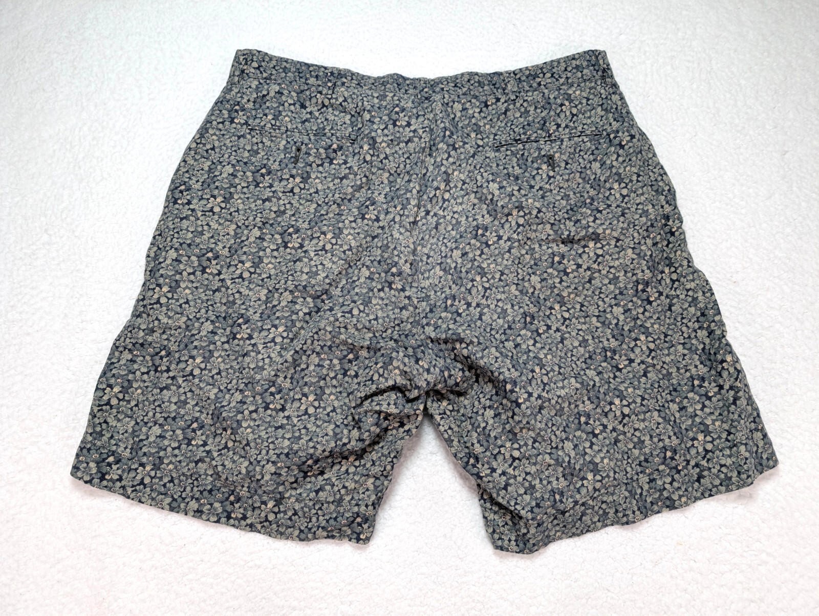 Polo by Ralph Lauren Linen Shorts Men's Size 36 Floral Blue Pattern Chino image 7