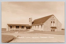 Postcard RPPC Minnesota Cosmos Peace Lutheran Church 66G