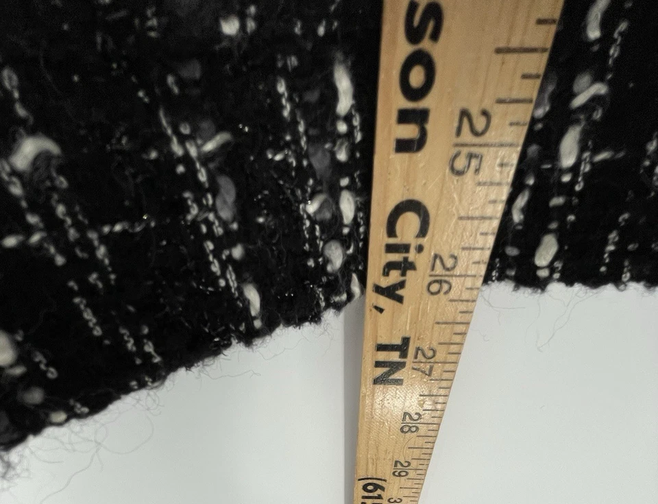 Blazer Rafaella Mujer Talla Grande 18W Mezcla Lana Blanco y Negro Tweed Business Foto 4 de 4