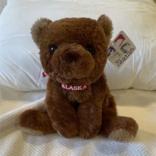 Arctic Circle Enterprises Alaska Friends Plush Bear Brown Machine Washable