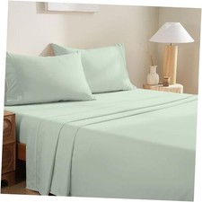 Bedding Bed Sheets Set - Soft Bed Sheets - Cooling Breathable Twin Sage Green