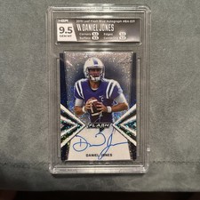 2019 Leaf Flash Daniel Jones Auto 4/50! #BADJ1 HGA 9.5! Duke/Colts