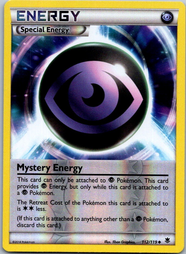 Pokemon Mystery Energy Uncommon XY - Phantom Forces 112/119 NM Reverse holo
