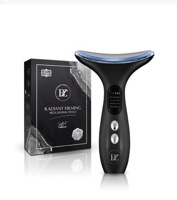 BZ Radiant Firming Neck Device LED Light Therapy EMS Vibration Rechargeable