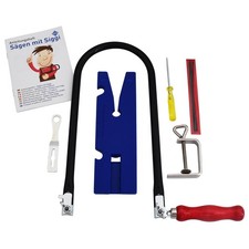 Pebaro Günstiges Laubsäge-Set 12-Teilig, Laubsäge Sortiment, Starter-Komplettset