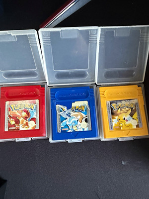 Nintendo Pokémon Rot/Blau/Gelb 3er-Set für Nintendo Game Boy PAL