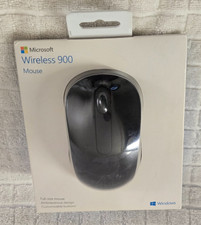 Microsoft Wireless 900 Mouse Black Full Size USB Ambidextrous PW4-00001 Sealed