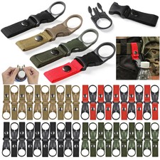10Pcs Webbing Buckle Hook Water Bottle Holder Clip Outdoor Nylon EDC Climb Cara