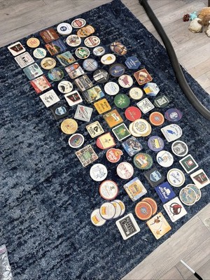 Beer/Drink Coaster Lot of Over 75 Nice variety, some vintage. Lot #4
