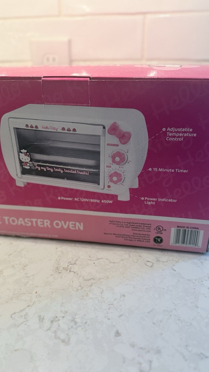 Sanrio Hello Kitty Vintage Toaster Oven White / Pink KT5225 Never