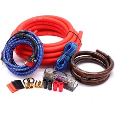 0 Gauge Amp Wiring Kit,3000 Watt Amplifier Sub Installation Kit Make Connecti...