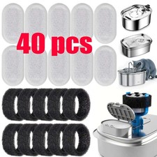 40pcs Cat Fountain Filters Replacement for 67/108/135oz Pet Drinking Replacement