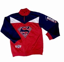 DC Comic Superman Kids Track Jacket Man of Steel, Size 6